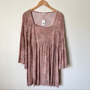 Peach Love California Pink Leopard Print Dress